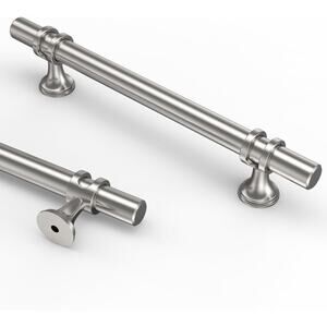 Asidrama 10-Pack 5-Inch (128mm) Brushed Satin Nickel Cabinet Pulls – Zinc Arch